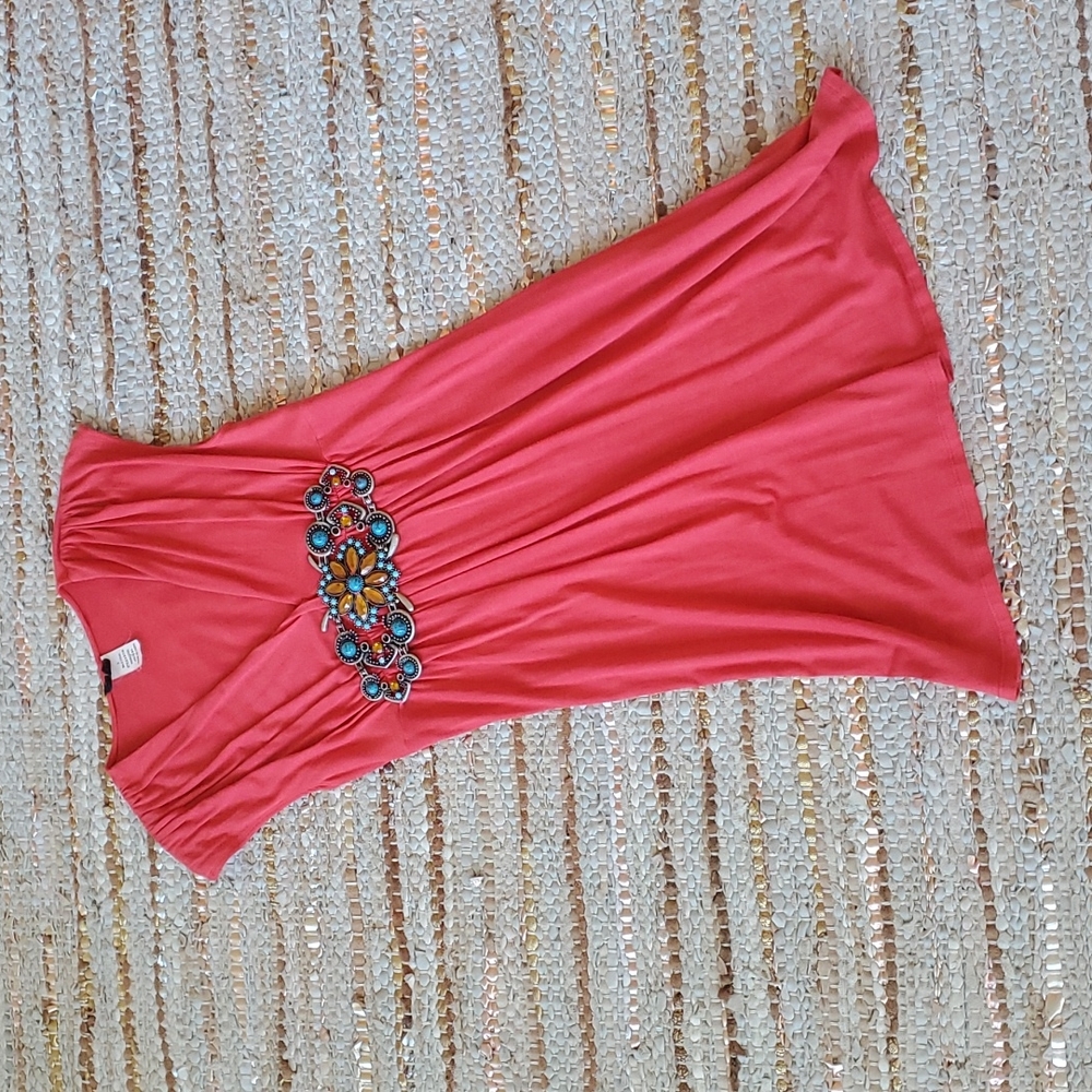 Sexy coral dress
